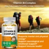 Organic Vitamin B Complex Supports Energy, Immune Health, Antioxidant Supplement - 30/60/120 Vegetarian Capsules 2