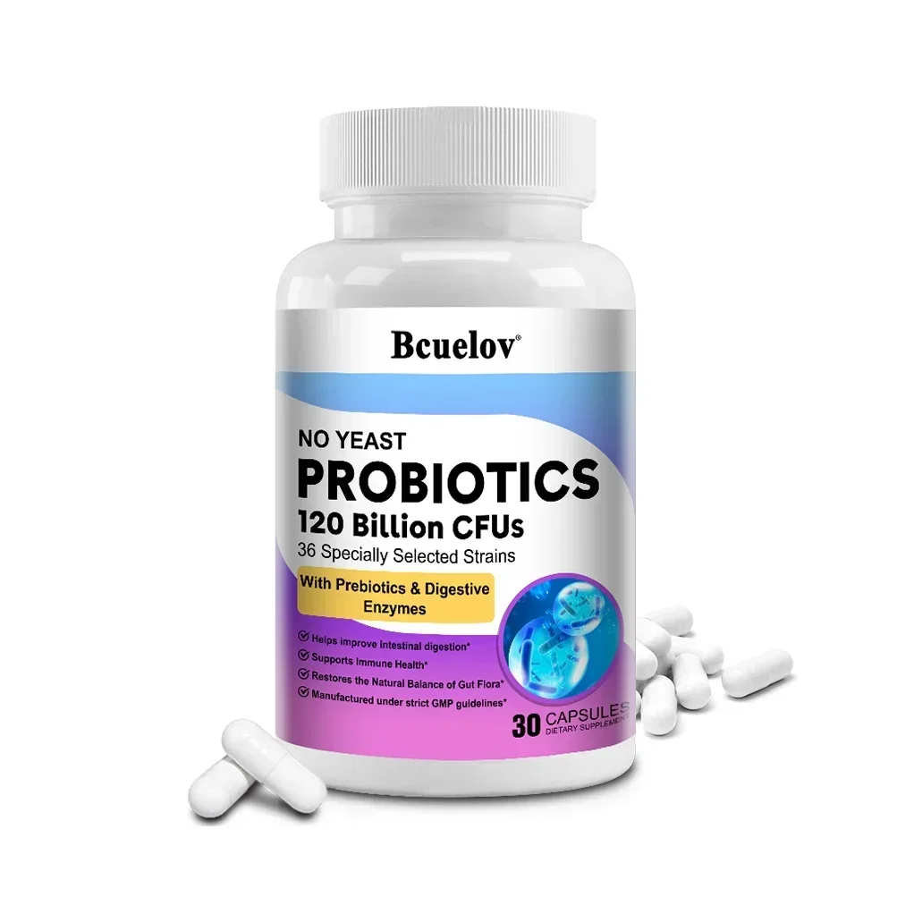 Probiotics 120 Billion CFU 36 Strains Contains Prebiotics and Digestive Enzymes for Digestion and Immune Support Vegan, Non-GMO - Image 5